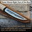 Hand-Forged Yakut Knife with Leather Sheath, 9.5 cm (3.74 inches)