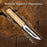 Hand-Forged Yakut Knife with Leather Sheath, 9.5 cm (3.74 inches)
