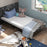 Twin Size Metal Folding Bed with Memory Foam Mattress