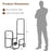 Firewood Log Cart Carrier with Anti-Slip and Wear-Resistant Wheels