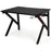 K-Shaped Gaming Desk with Cup Holder Headphone
