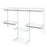 Adjustable Wall Mounted Closet Rack System with Shelf
