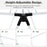 2-Tier Foldable Clothes Drying Rack with Adjustable Gullwing