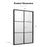 3-Layered Decorative Wall Mirror with Metal Frame for Dining Living Room-Black