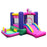 Inflatable Bounce House with Slide Splash Pool and Ring Tossing Games without Blower