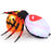 4.9 x 4.6 Feet Inflatable Spider with Pumpkin and Rotating Light