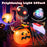 4.9 x 4.6 Feet Inflatable Spider with Pumpkin and Rotating Light