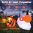 4.9 x 4.6 Feet Inflatable Spider with Pumpkin and Rotating Light