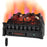 Infrared Quartz Electric Fireplace with Adjustable 3D Flame Colors and Overheat Protection-Black