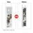 Wall Mounted Lockable Mirror Jewelry Cabinet with LED Light