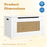 Kids Rattan Toy Storage Box with Flip Top Lid and Safety Hinge Handles-White
