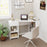 48 Inches L Shaped Corner Executive Computer Desk with Drawer-White