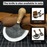 Leather Round (Half Moon) Knife, 10.5 cm (4.1 inches)