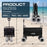 Electric Beach Wagon 500W – Motorized Folding Cart with Balloon Wheels Black