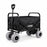 Electric Beach Wagon 500W – Motorized Folding Cart with Balloon Wheels Black