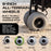 Electric Beach Wagon 500W – Motorized Folding Cart with Balloon Wheels Black