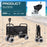 Electric Beach Wagon 500W – Motorized Folding Cart with Balloon Wheels Black