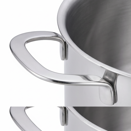 5-Ply Stainless Stock Pot with Lid, 7-Qt