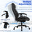 Massage Executive Office Chair with 6 Vibrating Points-Black