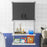 Metal Wall Cabinet with Lock and 3 Adjustable Shelves
