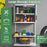 Metal Wall Cabinet with Lock and 3 Adjustable Shelves
