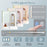2 Doors Bathroom Mirror Medicine Wall Cabinet with Lights