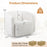 Modern Upholstered Sherpa Accent Chair with Curved Backrest and Armrests-White