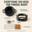 Enameled Cast Iron Fondue Set, 8-Piece, 2-Qt