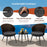 3 Pieces Patio Rattan Bistro Set with 2 Seat Cushions and Tempered Glass Tabletop-Brown