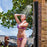 7.2 Feet 9.3 Gallon Solar Heated Shower with Hand and Foot Tap