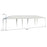 10 x 30 Feet Gazebo Canopy Tent with Connection Stakes and Wind Ropes