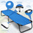 Outdoor Folding Camping Bed for Sleeping Hiking Travel-Black