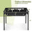 225000 BTU Portable Propane 3 Burner Gas Cooker