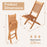 Outdoor Bistro Set with Slatted Seat and Tabletop for Backyard