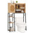 Over The Toilet Storage Cabinet with PE Rattan Door and Open Storage Shelves-Natural