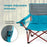 Oversized Camping Chair Folding Loveseat Camping Couch with Cup Holders & Thick Padding