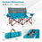 Oversized Camping Chair Folding Loveseat Camping Couch with Cup Holders & Thick Padding
