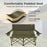 Oversized Camping Chair Folding Loveseat Camping Couch with Cup Holders & Thick Padding