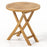Patio Teak Wood Dining Table with Slatted Tabletop and Sturdy X-Shaped Frame