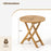 Patio Teak Wood Dining Table with Slatted Tabletop and Sturdy X-Shaped Frame