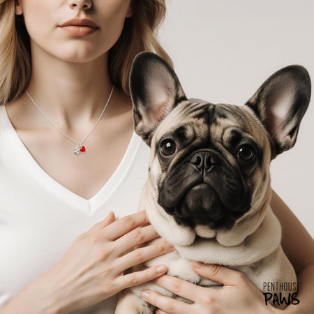 Paw Heart Pendant Necklace