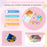 Wood Activity Kids Table and Chair Set with Center Mesh Storage for Snack Time and Homework-Pink