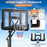 Portable Basketball Hoop with 4.6 to 10 Feet 10-Level Height Adjustable