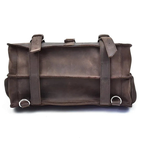 The Gustav Messenger Bag | Large Capacity Vintage Leather Messenger Bag