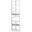 7-tier Bookshelf with Drawer 180cm Floor Standing Display Rack Storage Shelf-White