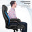 Big & Tall 400lb PU Leather Massage Office Chair-Black