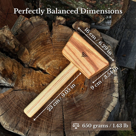 Quiet 23 oz Wooden Mallet (Mallet Tool)