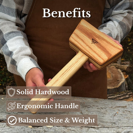 Quiet 23 oz Wooden Mallet (Mallet Tool)