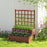 Raised Garden Bed with Trellis 2-tier Wood Planter Box with Drainage Holes-Rustic Brown