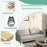 Modern 76 Inch Loveseat Sofa Couch for Apartment Dorm with Metal Legs-Gray